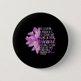 van iemand houden is het lied van zijn hart leren ronde button 5,7 cm