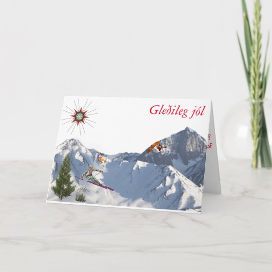 van IJsland-Kerstmis Kaart (Voorkant)