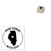 Van Illinois met liefde Rubberstempel (Gestempeld)