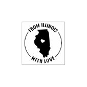 Van Illinois met liefde Rubberstempel (Afrduk)