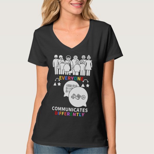 Van in april Draag we rood in plaats van autisme. T-shirt (Voorkant)