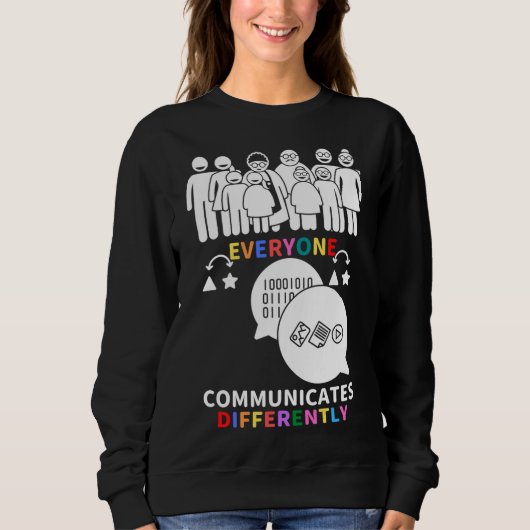 Van in april Draag we rood in plaats van autisme. Trui (Voorkant)