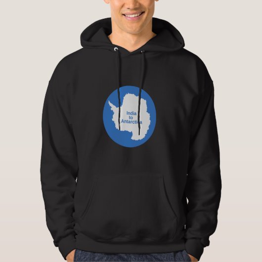 Van India naar Antarctica Hoodie (Voorkant)