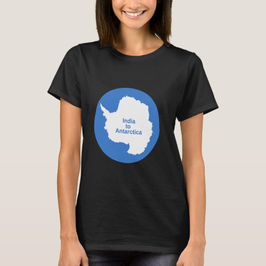Van India naar Antarctica T-shirt (Voorkant)