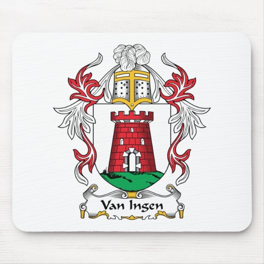 Van Ingen Family Crest Muismat (Voorkant)