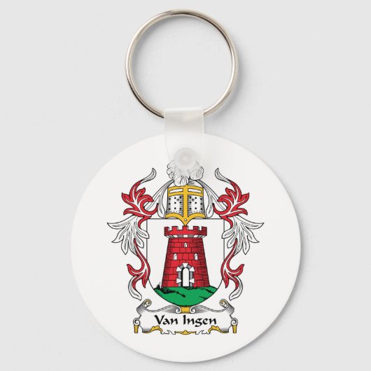 Van Ingen Family Crest Sleutelhanger (Voorkant)