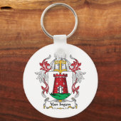 Van Ingen Family Crest Sleutelhanger (Voorkant)