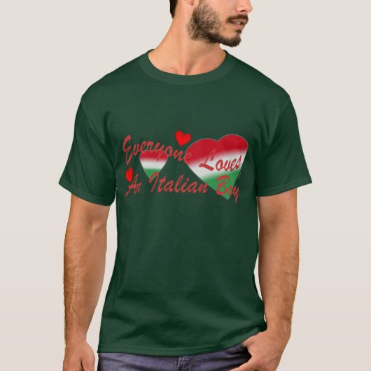 van Italiaanse jongen Red I T-shirt (Voorkant)
