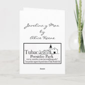 Van Javelina y- Mas wenskaart Kaart (Achterkant)