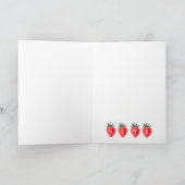 Van je berry veel Red Strawberry Valentijnse Feestdagen Kaart (Binnen)