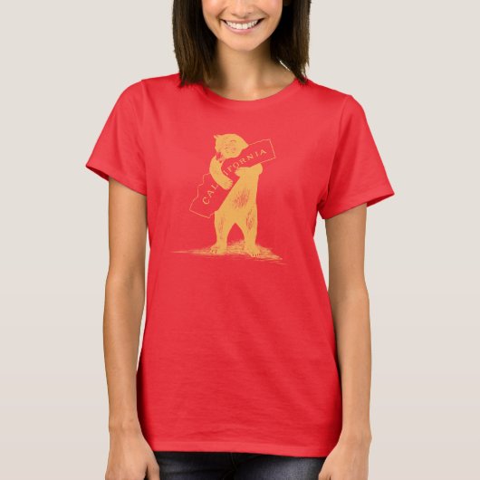 Van je Californië—Rood en Goud T-shirt (Voorkant)