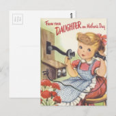 Van je dochter op Moederdag Briefkaart (Voorkant / Achterkant)