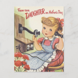 Van je dochter op Moederdag Briefkaart