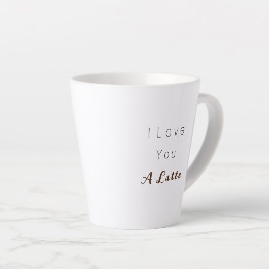 Van je een latte, latte mok (Rechterhoek)