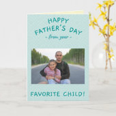 Van je favoriete aangepaste Vaderdag foto voor kin Kaart (Gele Bloem)