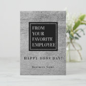 Van je favoriete werknemer bedankkaart (Staand voorkant)