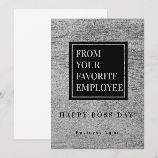 Van je favoriete werknemer bedankkaart (Voorkant / Achterkant)