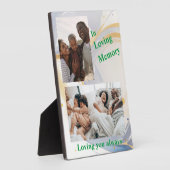 Van je houden altijd gepersonaliseerde tafelblad p fotoplaat (Zijkant)