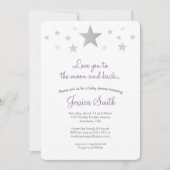 Van je houden bij de Moon & Back Baby shower Uitno Kaart (Voorkant)