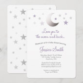 Van je houden bij de Moon & Back Baby shower Uitno Kaart (Voorkant / Achterkant)