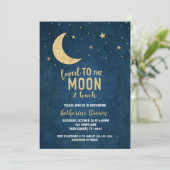 Van je houden bij de Moon & Back Baby shower Uitno Kaart (Staand voorkant)