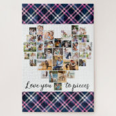 Van je houden bij Stukken Hart Shaped 36 Foto gepl Legpuzzel (Verticaal)