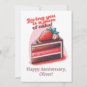 Van je houden is een eitje Jubileum Feestdagenkaart (Voorkant)