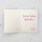 Van je houden is een makkelijke Valentijnsdag Kaart (Binnen)