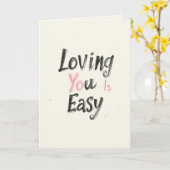 Van je houden is een makkelijke Valentijnsdag Kaart (Gele Bloem)