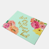 Van je houden naar de maan en de achterdeur van Fl Deurmat (Schuin)