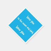 van je houden op de maan en papieren servetten (Hoek)