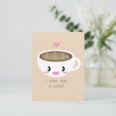 Van je houdt een Briefkaart van Latté (Staand voorkant)