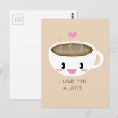 Van je houdt een Briefkaart van Latté (Voorkant / Achterkant)