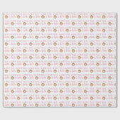 Van je houdt een latte omslagpapier cadeaupapier (Vlak)