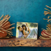 Van je Jubileum Datum Romantische Foto Fotoplaat (Zijkant)