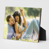 Van je Jubileum Datum Romantische Foto Fotoplaat (Zijkant)