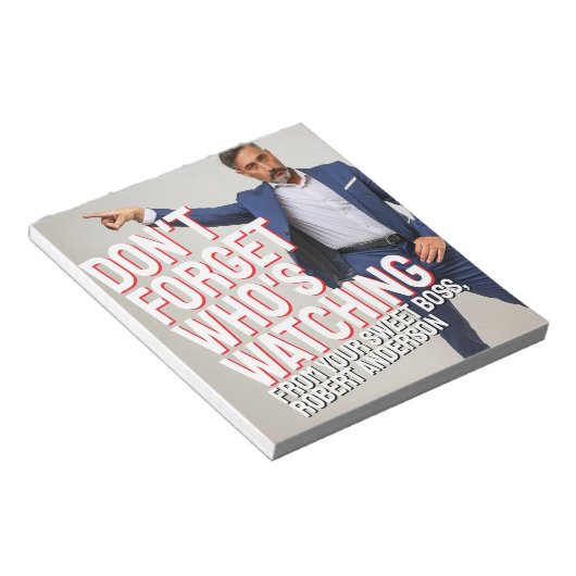 Van je lieve baas notitieblok (Schuin)