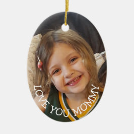 Van je mama, kerstcadeau voor mam Kerstmis Keramisch Ornament