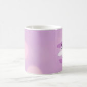 Van je mama, paarse en witte koffie Mok (Center)