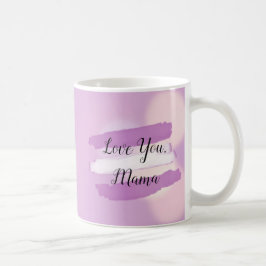 Van je mama, paarse en witte koffie Mok