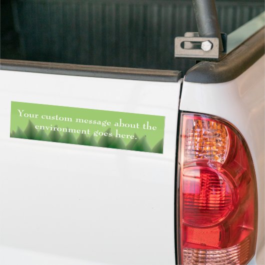 Van je moeder aarde houden: groene bladeren en wat bumpersticker (Op Truck)