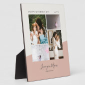 Van je moeder Moederdag cadeau Foto Collage Fotoplaat (Zijkant)