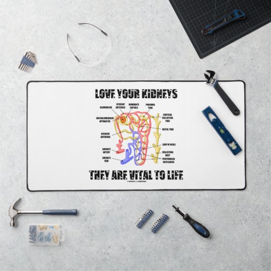 Van je nieren houden ze onmisbaar voor het leven n bureaumat (Werkstation)