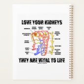 Van je nieren houden ze onmisbaar voor het leven n planner (Achterkant)