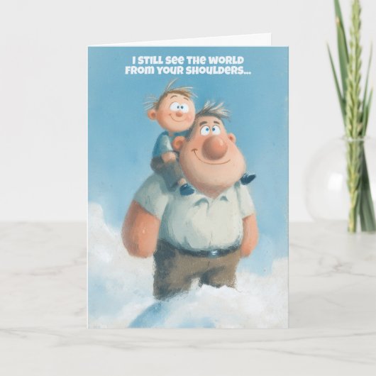Van je schouders Vaderdag kaart (Voorkant)