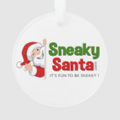 Van je Sneaky Santa Acrylversiering Ornament (achterkant)
