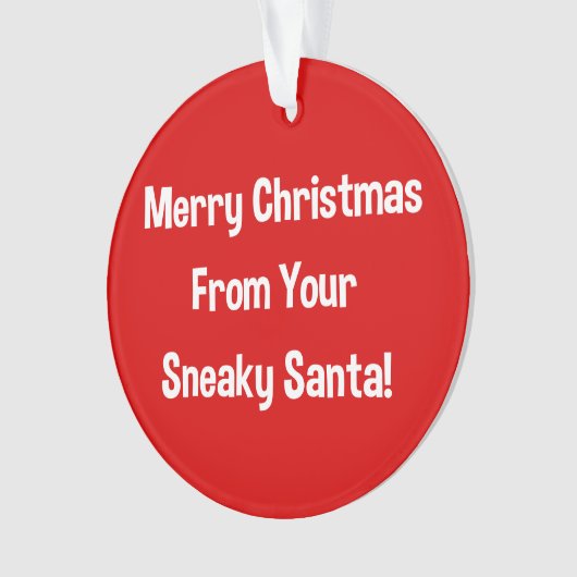 Van je Sneaky Santa Acrylversiering Ornament (voorkant)
