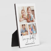 Van je vader 3 Foto's Script Name White Fotoplaat (Zijkant)