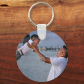 Van je vader houden, persoonlijke foto sleutelhanger (Achterkant)