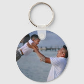 Van je vader houden, persoonlijke foto sleutelhanger (Achterkant)